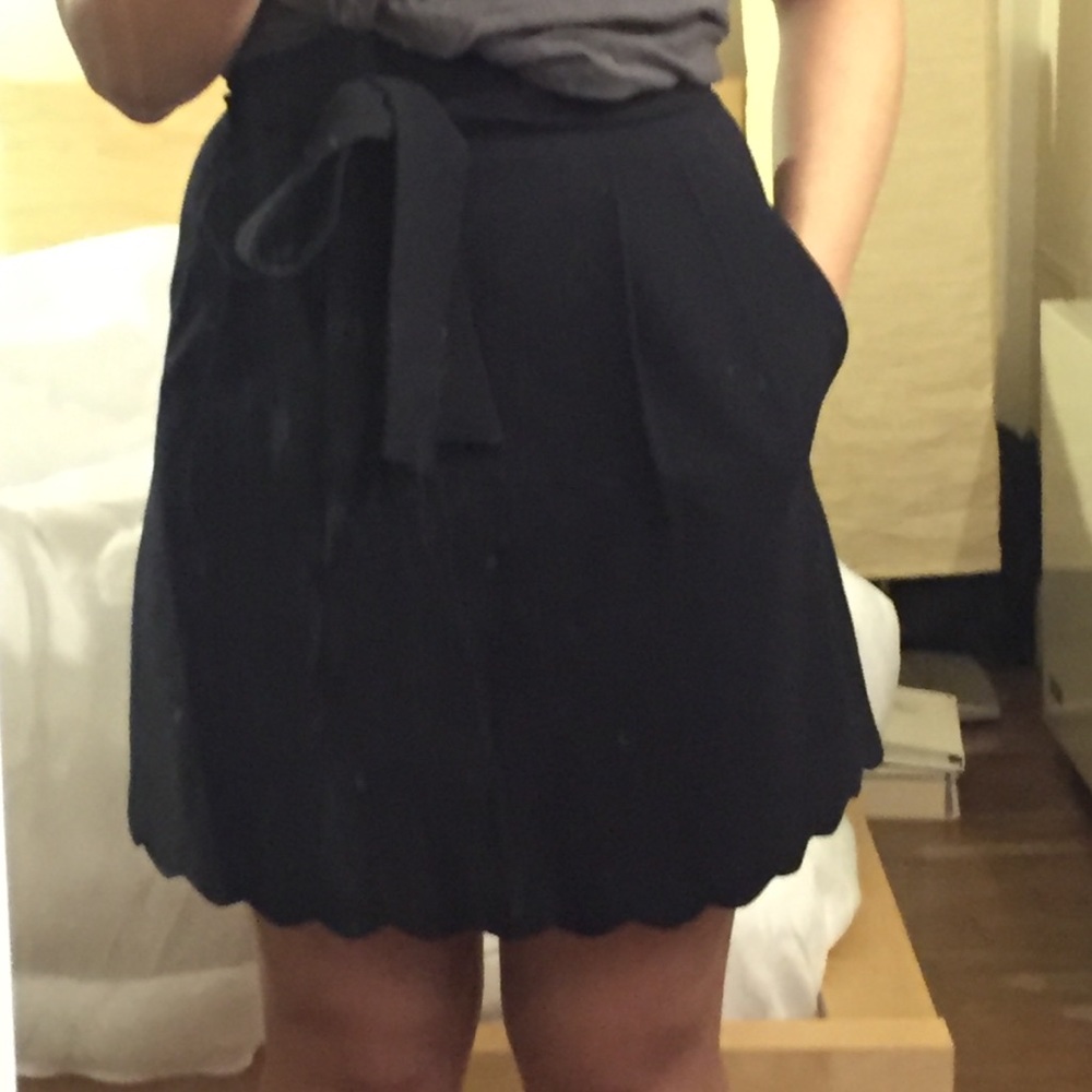 Navy Blue Skirt (with pockets!)
